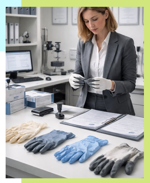 Сертификация перчаток в Ленинске-Кузнецком от 8688 р. | Алешин-Лнн