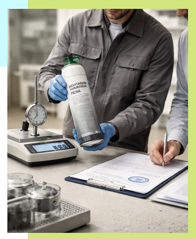 Сертификация монтажной пены в Ленинске-Кузнецком от 15332 р. | Алешин-Лнн