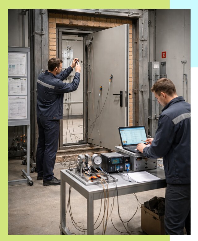 Сертификация противопожарных дверей в Ленинске-Кузнецком по ГОСТ и ТР