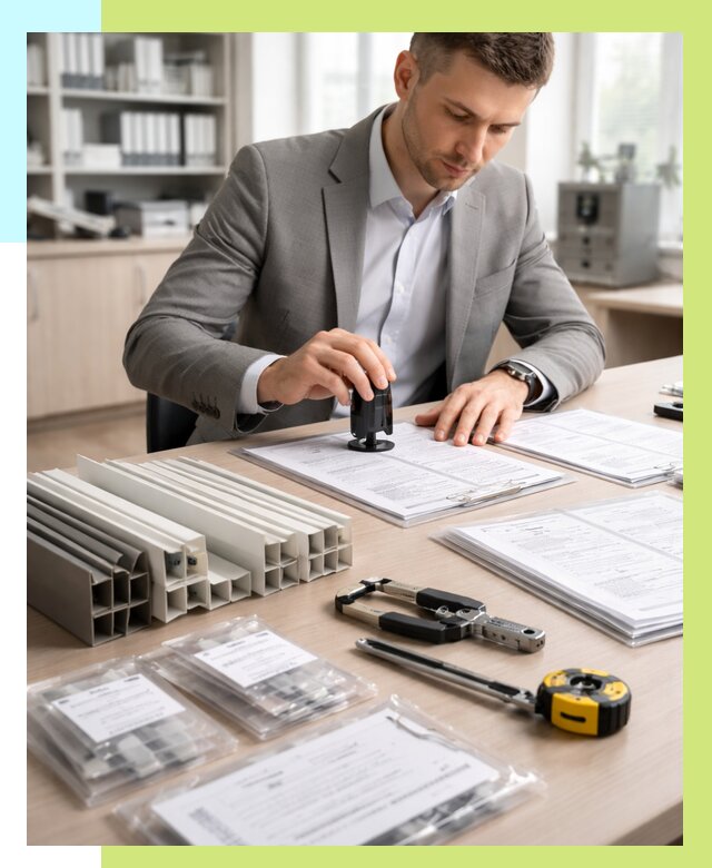 Сертификация ПВХ продукции в Ленинске-Кузнецком от 8688 р., Алешин-Лнн