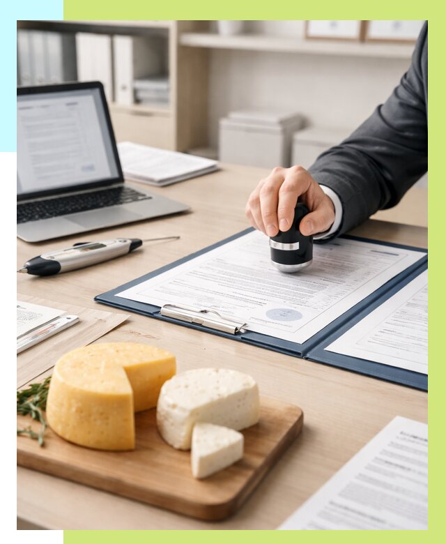 Сертификация сыров в Ленинске-Кузнецком от 15332 р | Сертификат на сыр Алешин-Лнн