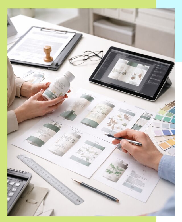 Профессиональная разработка дизайна и текста этикетки продукции в Ленинске-Кузнецком