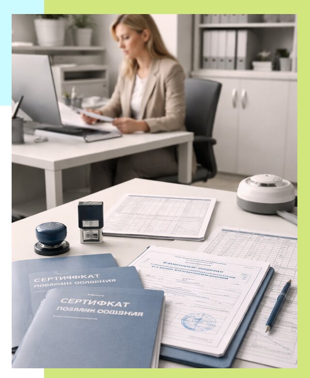 Сертификаты пожарной безопасности в Ленинске-Кузнецком от 15332 р. | Алешин-Лнн